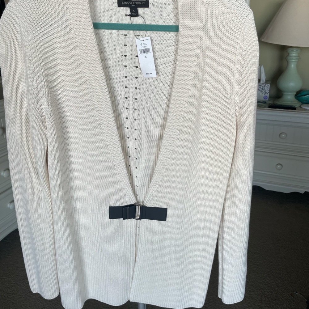 NWT Banana Republic Cardigan with Snap Closure